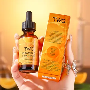 TWG Sérum VC éclaircissant Acide hyaluronique Sérum anti-âge à la vitamine C soins de la peau Sérum visage à la vitamine C
