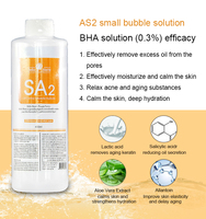 Solution de peeling 400 ml AS1/SA2/AO3, solution d'hydrodermabrasion, jet peel, machine à oxygène, solution de peeling aquatique pour le visage