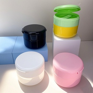 Wholesale 10g 20g 30g 50g 100g Yellow Pink White Lip Balm Scrub Container Empty PP Plastic Cosmetic <b>Eye</b> Face Cream Jar with Lid - Product Image 3