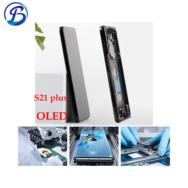 OLED Wholesale High Quality with Frame 1-Year Warranty OLED Screen for Samsung S21 Plus S21+ AMOLED LCD Display