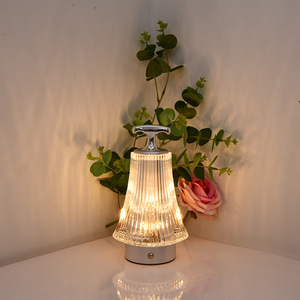 LED draagbare bureaulamp klein nachtlampje nieuwe Chinese stijl aanraakbediening dimbaar acryl ornament romantische decoratieve sfeer - Product Image 2