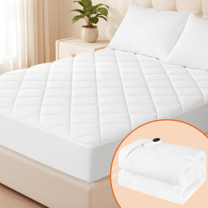 Protège-matelas matelassé imperméable lavable en machine, drap-housse de luxe pour l'hiver, usage adulte, en polyester - Product Image 1