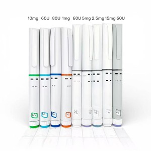 Pena Injeksi Sekali Pakai Paling Populer 60U/80U/1mg/2.5mg/5mg/10mg/15mg |   Kompatibel dengan Vial Kartrid 3ml |   Bersertifikat CE - Product Image 1