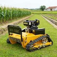 Mesin Pemotong Rumput Robot Mini Crawler Brush Cutter Terbaik yang Ditingkatkan, Efisiensi Pemotongan Tinggi, Dilengkapi Remote Control