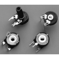 Potentiomètre rotatif Arrow Piher Pt10 10mm 6mm 15mm Film de carbone espagnol 100-470k Tolerance 10% 0.25W Sans contact PT06 PT6 PT15