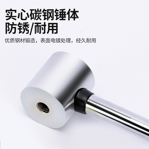 Maillet en caoutchouc avec tête remplaçable pour l'installation de carreaux et l'utilisation en bricolage, marteau à tête ronde pour usage domestique et industriel - Product Image 3