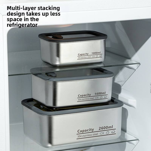 Recipiente <span class=keywords><strong>de</strong></span> Acero Inoxidable 304 con Tapa, Hermético, Apto para Microondas, para Comida Caliente o Frí<span class=keywords><strong>a</strong></span>, Venta al Por Mayor, Logotipo Personalizado - Product Image 4