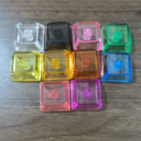 Multiple Colors High Transparent XDA Blank Keycap 9.3mm Light-Transmitting1.6mm Thickness PC 1U Keycap for Mechanical Keyboard