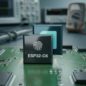 Modules émetteurs-récepteurs RF exquis ESP32-C6, modems Bluetooth V5.0 Zigbee 2.412-2.484GHz, 40-VFQFN, avec pad exposé, IC RF TxRx uniquement - Product Image 2