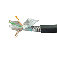 Cable de Red de Cobre Blindado de Doble Escudo Gigabit de 4 Núcleos MT-5218 para Exteriores Cat6 Cat5E con Certificación CE/ROHS FTTH FTTB FTTX