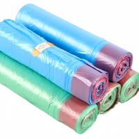 Sacs poubelles robustes en gros de 13 gallons avec cordon de serrage pour la gestion des déchets de cuisine, logo personnalisé imprimé, couleur personnalisée, emballage en PEHD