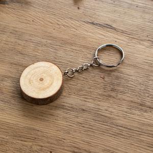 شعار قابل للطباعة سلسلة مفاتيح خشبية قلادة الإعلان هدية فارغة سلاسل المفاتيح الخشبية - Product Image 4