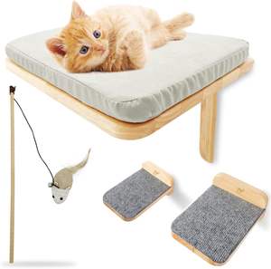Cama Moderna para Gatos JUNJI de Madera con 2 Escalones - Product Image 1
