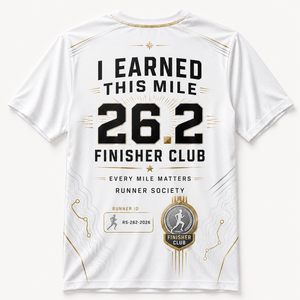 Camiseta Conmemorativa de Manga Corta para Hombre, Club de Running Rítmico Urbano, 100% Poliéster, Ropa Deportiva de Estilo Urbano - Product Image 2