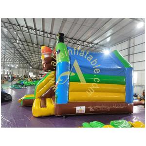 Super champignon <span class=keywords><strong>Mario</strong></span> château gonflable avec toboggan fête location chapeau garçon thème rebond Combo pour enfants sautant - Product Image 6