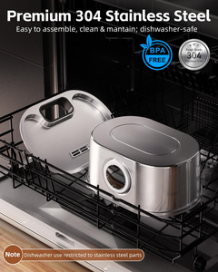 Fontaine à eau sans fil en acier inoxydable pour animaux de compagnie 5L/7L, distributeur d'eau intelligent pour chiens, fournisseur OEM, distributeur d'eau ultra-silencieux pour chats - Product Image 5