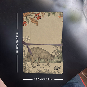 Bloc-notes A6 Bon pour les plans de cours des étudiants en éducation musicale et les notes de pratique d'instruments avec feuilles de chat Baies Fleurs Shel - Product Image 6