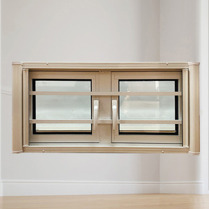 Thiết kế cử<span class=keywords><strong>a</strong></span> sổ tốt nhất kính cường lực và cử<span class=keywords><strong>a</strong></span> sổ nhôm hiện đại cách âm với thanh chống trộm - Product Image 3