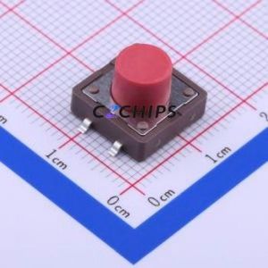 TL3300CF260Q Tactile Switch SMD-4P,12x12mm Switch Single Pole Single <b>Throw</b> Round Button 2.6N Vertical Mount - Product Image 1