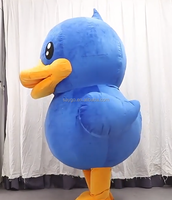 Grand Costume de Mascotte de Canard Gonflable Vêtements pour Adultes Cosplay Marche 2m 2.6m Costumes Anime Gonflables Tenue de Canard Costumes