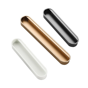 Poignée de tiroir de placard encastrée minimaliste en alliage d'aluminium à rainures cachées pour armoire, <span class=keywords><strong>cuisine</strong></span>, chambre et salon - Product Image 5