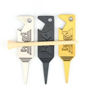 Herramienta 2 en 1 de aleación de zinc WL para reparar divots de golf, limpiador de ranuras de palos, horquillas para green de golf, accesorios, modelo 357 CN/GUA - Product Image 5