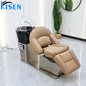 เก้าอี้นวดสปาผมไฟฟ้า KISEN Luxury Nail Salon พร้อมอ่างสปาแบบญี่ปุ่น เก้าอี้สระผมปรับระดับไฟฟ้าได้ - Product Image 2
