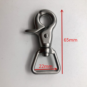 Mosqueton pivotant en acier inoxydable pour sac, laisse de chien, crochet, fermoirs à déclenchement - Product Image 6