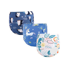 도매 재사용 가능한 아기 천 기저귀 빨 및 방수 기저귀 바지 아기 신생아 천 기저귀 - Product Image 1