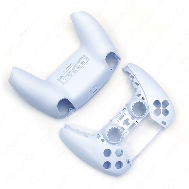 Black & White Joystick Housing Shell for PS5 Controller Made of Durable Plastic-BDM-010