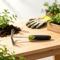 Ensemble d'outils de jardinage en acier inoxydable avec manche en plastique