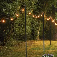 JH-Mech для вечеринки, свадьбы, сада, террасы, двора, патио, осветительная стойка, декоративный кронштейн для освещения, стальной световой Полюс
