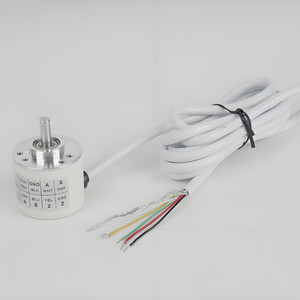 Encoder Rotary Inkremental Tipe Elektrik 38MM Poros 6mm Hengstler RI41-EO/1024/2000/2500ES DC 5-24V Kabel Solder Lug Coding - Product Image 2