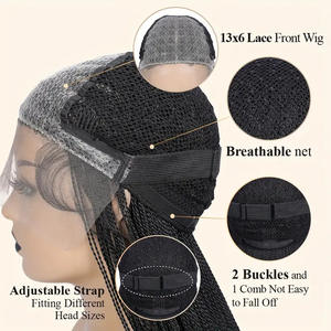 Peluca <span class=keywords><strong>de</strong></span> trenza transfronteriza <span class=keywords><strong>de</strong></span> <span class=keywords><strong>dos</strong></span> hebras Europea americana <span class=keywords><strong>trenzas</strong></span> largas y rectas torcidas a mano con gorra <span class=keywords><strong>de</strong></span> encaje estilo ondulado <span class=keywords><strong>de</strong></span> cuerpo <span class=keywords><strong>de</strong></span> tamaño pequeño - Product Image 4