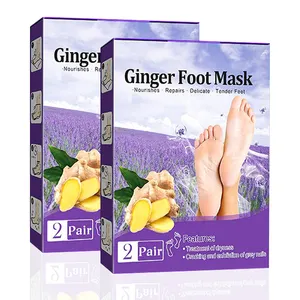 Wholesale OEM Disposable Pedicure Callus Remover Smooth Relaxing Lavender Foot Spa Exfoliating Foot Peel Foot Skin Care