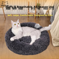 Coussin pour animaux de compagnie en peluche longue et confortable, résistant aux griffures, pour chiens et chats, idéal pour l'automne et l'hiver, directement de l'usine