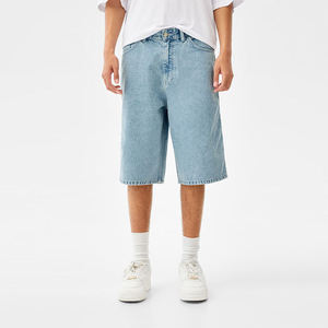 Shorts en jean classiques pour hommes, coupe droite, taille mi-haute, 100 % coton de haute qualité, décontractés pour l'été, vente en gros - Product Image 1
