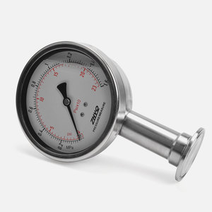 Resistência à temperatura Óleo De Aço Inoxidável Cheio 100mm Tri-clamp Medidor De Pressão Sanitária Medidor De Pressão De Vedação De Diafragma - Product Image 1