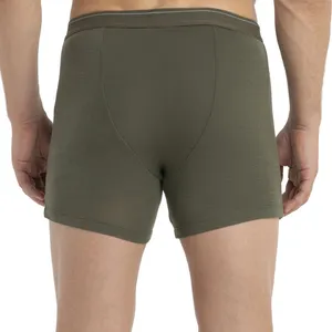 Organic Cotton Men's Boxer Brief Plus Size Underwear Men Organic Undyed Vegan 100% Cotton Mens Underpants
