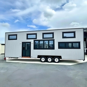 Moderna <span class=keywords><strong>Casa</strong></span> Pequeña Prefabricada y Portátil sobre Ruedas Ecológica e Integrada Remolque Personalizado para Camping o Motel - Product Image 1