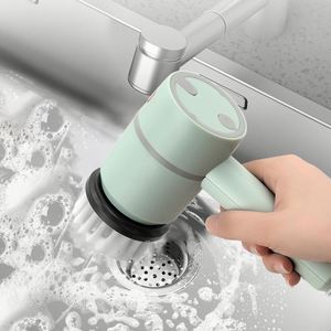 Brosse de nettoyage électrique rechargeable multifonctionnelle pour salle de bain et cuisine, idéale pour la vaisselle domestique - Product Image 2
