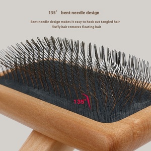 Nuevo Cepillo Removedor de Pelo para Mascotas, Portátil, Simple, Autolimpiante, de Madera, con Adhesivo, Peine de Masaje para Perros y Gatos, para el Cuidado de Mascotas - Product Image 5