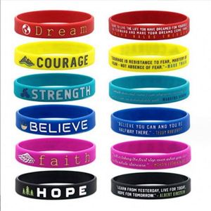 Pulsera de Silicona Ecológica Personalizada con Impresión, Brazalete Motivacional para la Muñeca - Product Image 2