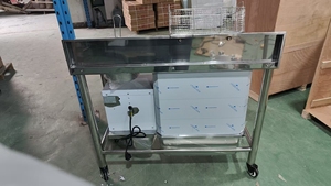 Ticari kullanım için otomatik eleme ile kızarmış tavuk için paslanmaz çelik elektrikli Breading masa - Product Image 5
