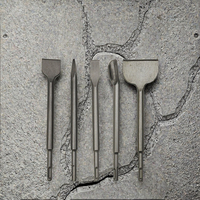 Jeu de burins à froid professionnels SDS Plus à pointe en carbure pour démolition de béton et sculpture - Qualité DIY - Vente en gros directe usine - 001