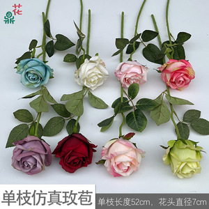 ดอกกุหลาบประดิษฐ์จากผ้าไหม ทำด้วยมือ สไตล์ธรรมชาติ ตกแต่งบ้าน - Product Image 4