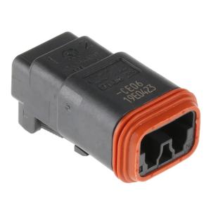 ปลั๊กคอนเนคเตอร์2ขาพร้อม <span class=keywords><strong>DT06</strong></span>-<span class=keywords><strong>2S</strong></span>-<span class=keywords><strong>CE06</strong></span>ป้องกันสีดำ - Product Image 1