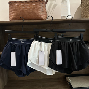 Shorts de sport <span class=keywords><strong>2</strong></span>-<span class=keywords><strong>en</strong></span>-<span class=keywords><strong>1</strong></span> respirants et élastiques pour <span class=keywords><strong>femme</strong></span> de marque de luxe – Idéal pour la course, le yoga et le cyclisme - Product Image 3