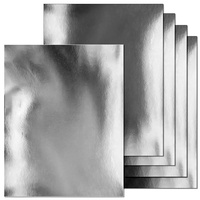 Prix usine Premium 120 250 GSM réfléchissant métallique PET feuille d'aluminium miroir argent papier cartonné pour bricolage Arts et artisanat