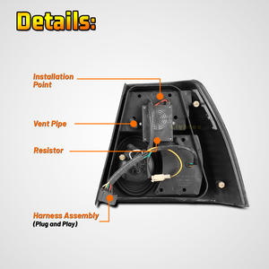 Winjet โรงงานไฟท้าย Led ไฟท้ายไฟท้ายสำหรับโฟล์คสวาเก้น <span class=keywords><strong>Jetta</strong></span> 1999 2000 2001 <span class=keywords><strong>2002</strong></span> 2003ไฟท้าย - Product Image 3